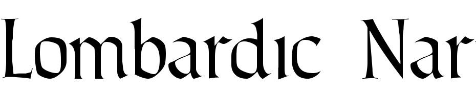 Lombardic Narrow Yazı tipi ücretsiz indir